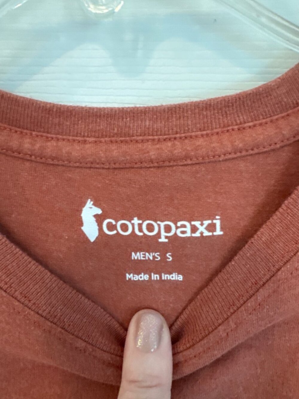 Cotopaxi Llama Greetings Organic T-Shirt Orange Llama Graphic Print Crewneck Sma - Picture 3 of 5